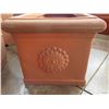 Image 9 : Qty 7 Terra Cotta-Look Plastic Planters: 6 Rectangle 12-17" x 18-38"H & Round Pot
