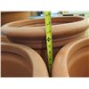 Image 10 : Qty 3 Terra Cotta-Look Plastic Planters 18-21"D x 14"H & Tray Base