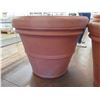 Image 3 : Qty 2 Terra Cotta-Look Plastic Planter Pots 30-33"D x 25-28"H