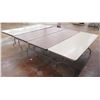 Image 1 : Qty 4 Folding Tables w/ Metal Legs & Laminate Top 96"x38"x29"