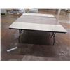 Image 2 : Qty 4 Folding Tables w/ Metal Legs & Laminate Top 96"x38"x29"