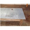 Image 2 : Wooden Shop Table w/ Metal Top 87" x 36" x 32"H