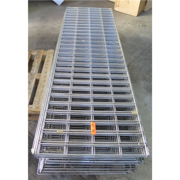 Qty 28 Expanded Metal Wire Framing or Mounted Racks