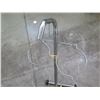 Image 2 : Slanted Metal "Z" Shape Display w/ 8 Round Wire Plant Holders 44"H