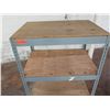 Image 2 : Industrial Metal 4-Tier Shelving Unit w/ Plywood Shelving 35"x 25" x 61"H