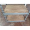 Image 3 : Industrial Metal 4-Tier Shelving Unit w/ Plywood Shelving 35"x 25" x 61"H