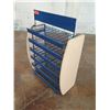 Image 2 : Blue 6-Tier Metal Display Shelving Unit 22" x 12" x 32"H