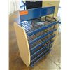 Image 3 : Blue 6-Tier Metal Display Shelving Unit 22" x 12" x 32"H