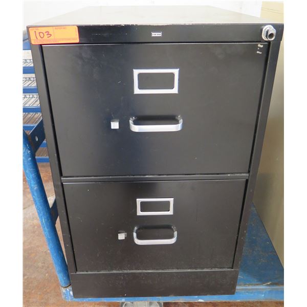 HON  Metal 2 Drawer File Cabinet