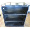 Image 1 : Black Metal 3-Tier Shelving Unit 36" x 16" x 42"H