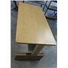 Image 1 : Wood & Metal Shop Table Desk w/ Undershelf 60"x30"x31"