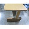 Image 2 : Wood & Metal Shop Table Desk w/ Undershelf 60"x30"x31"