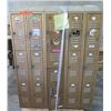 Image 1 : Metal 14 Compartment Locker Unit 48"x12"x64"