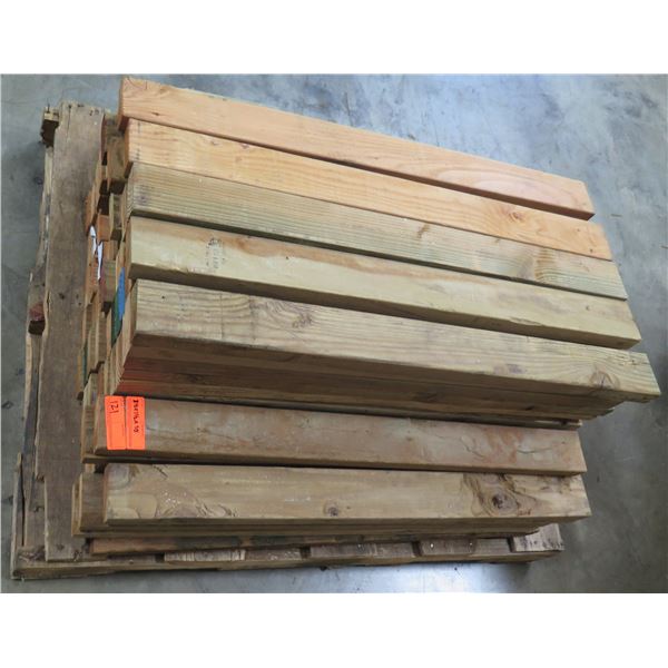 Pallet of Multiple Dimensional Lumber 3.5"W  x 1/2" x 38" Long