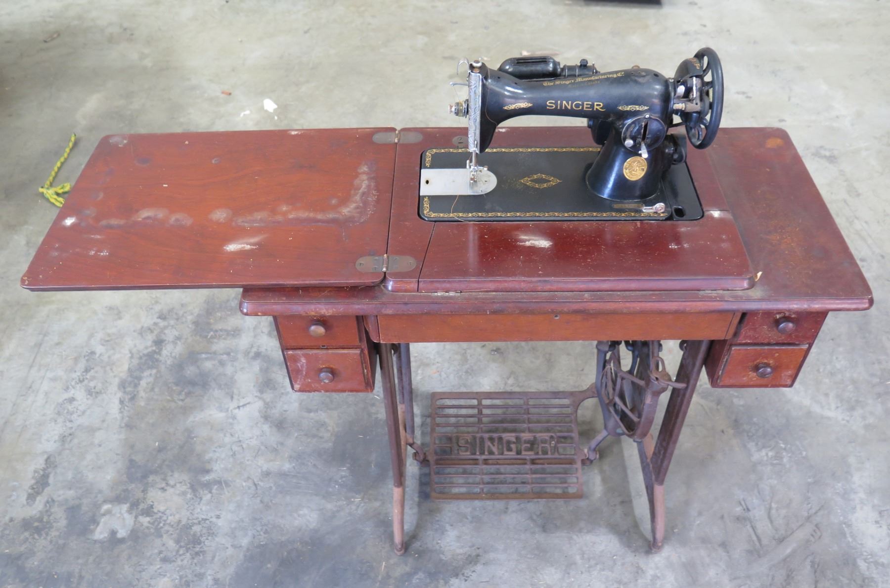 Sold at Auction: Vintage Folding Sewing Table