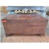 Image 17 : Wooden Chest w/ Lock & Metal Hardware 40"x18"x20"