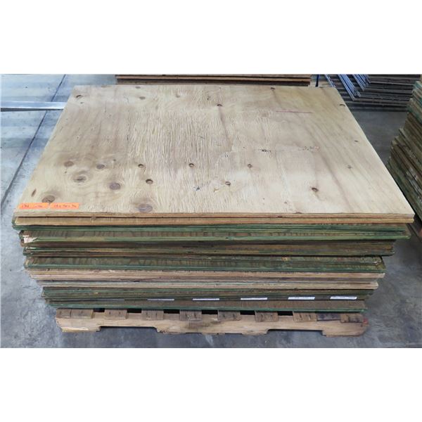 Pallet 26 Plywood Sheets 48"L x 36" W x 3/4"