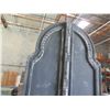 Image 2 : Very Tall Footed Wooden Arched Backdrop Display w/ Etched Design 36" x 97" Tall