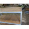 Image 2 : Wood & Metal 2-Tier Shelf 69.5" x 30.5" x 57"
