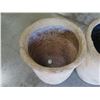 Image 2 : Qty 2 Decorative Ribbed Planter Pots 12"Dia x 30" Tall