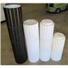 Image 1 : Qty 4 Multi-Section Stacking White & Black Pots & Display 9.5"D x 13"H