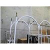 Image 2 : White Metal Arch Motif Shelving Unit (no shelves) 45" x 15.5" x 80" Tall