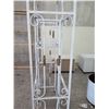 Image 8 : White Metal Arch Motif Shelving Unit (no shelves) 45" x 15.5" x 80" Tall