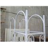 Image 9 : White Metal Arch Motif Shelving Unit (no shelves) 45" x 15.5" x 80" Tall