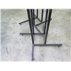 Image 4 : Qty 2 Rolling Metal Clothing Wardrobe Racks 70"H