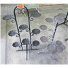 Image 1 : Qty 2 Wrought Iron Display Stands w/ 8 Small Candleholders