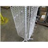 Image 3 : White Wire Rotating Display Rack w/ Pole Base