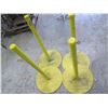 Image 2 : Qty 4 Econ-O-Guard Yellow Stanchion Stands