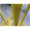 Image 3 : Qty 4 Econ-O-Guard Yellow Stanchion Stands