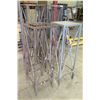 Image 1 : Qty 4 Metal Open Top Stands 26"D x 48" & 60"H