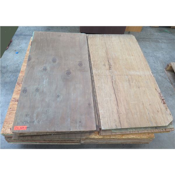 Pallet Approx. 32 Plywood Sheets 47.5"L x 24" W