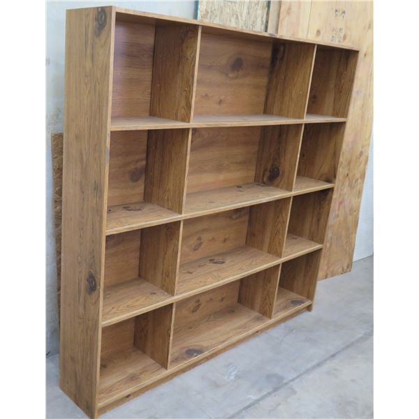 Large Tall 9-Section Wall Shelving Unit 72"W x 12"D x 78" Tall