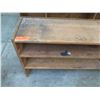 Image 2 : Long Wooden 2-Tier Shelving Unit 50" x 12" x 25"H