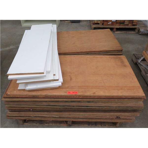Pallet Multiple Plywood Sheets 48"L x 24" W