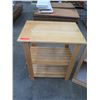 Image 2 : Qty 2 Small Wooden 2 Tier Shelf 36"x15"x30"