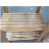 Image 4 : Qty 2 Small Wooden 2 Tier Shelf 36"x15"x30"