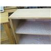 Image 7 : Qty 2 Small Wooden 2 Tier Shelf 36"x15"x30"
