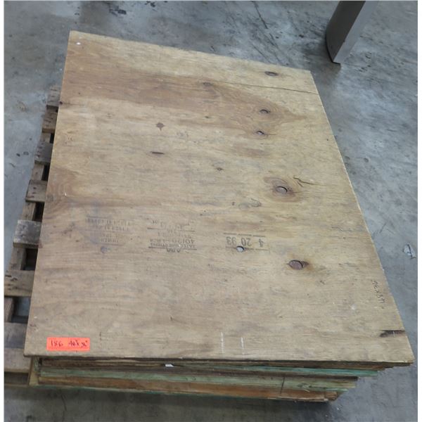 Pallet Multiple Plywood Sheets 48.5"x36"