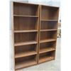 Image 1 : Qty 2 Tall 5-Tier Wall Shelving Units 28" x 12"x 72" Tall