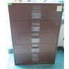 Image 1 : Harbor Universal Metal 5 Drawer Lateral Legal File Cabinet 41"x19"x60"H