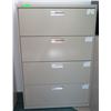 Image 1 : Beige Metal 4 Drawer Lateral Legal File Cabinet