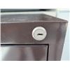 Image 2 : Brown Metal 3-Drawer Lateral Legal File Cabinet