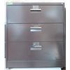 Image 1 : Brown Metal 3-Drawer Lateral Legal File Cabinet