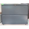 Image 1 : HON Metal 2 Drawer Lateral Legal File Cabinet w/ Key