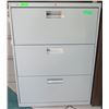 Image 1 : Beige Metal 3 Drawer Lateral Legal File Cabinet