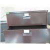 Image 3 : Brown Metal 3 Drawer Lateral Legal File Cabinet